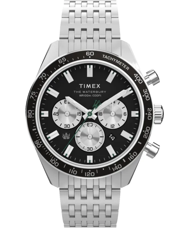 Waterbury Chronograph 41mm Stainless Steel Bracelet Watch sold by Timex