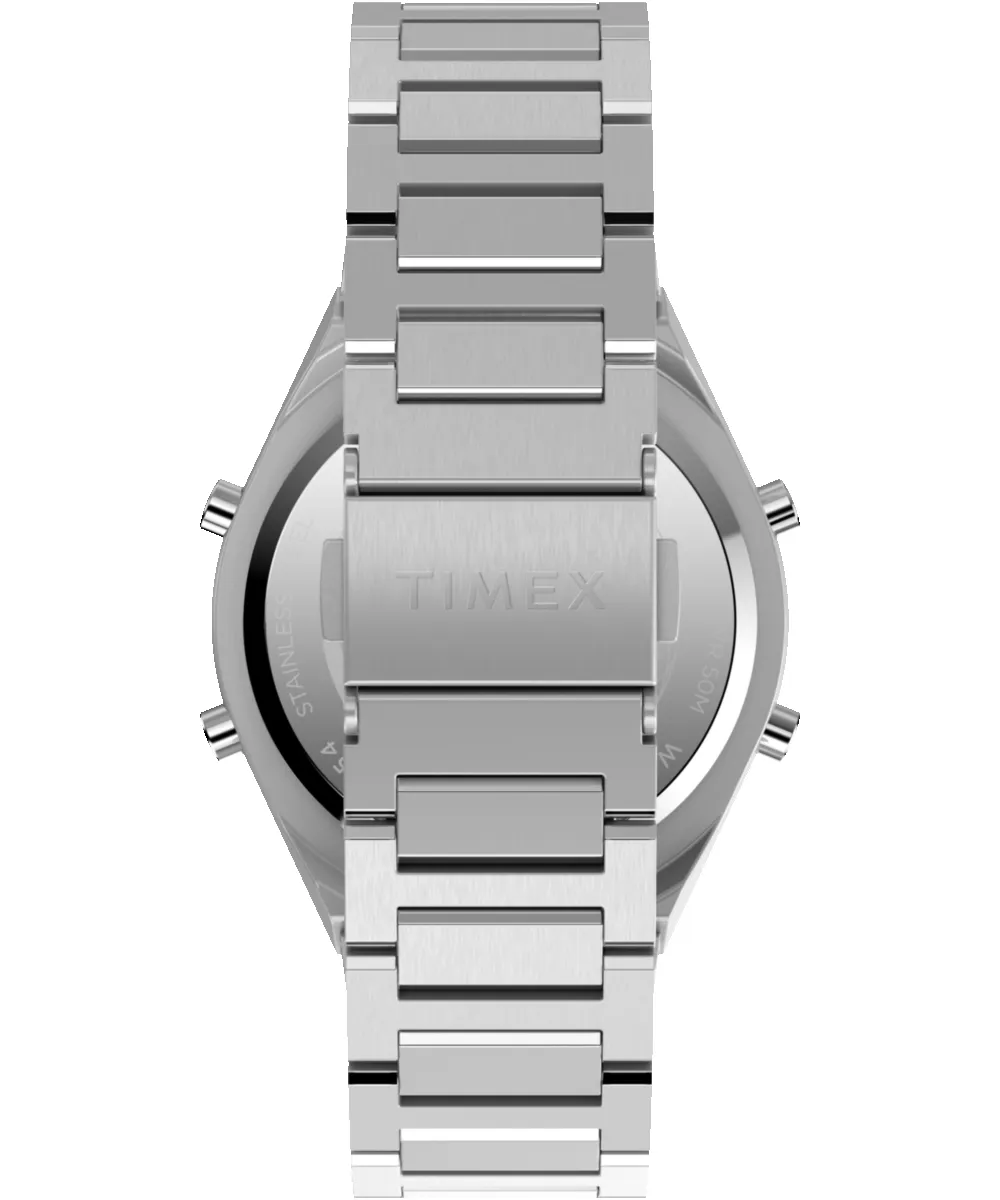 Q Timex® Q80 Continental 39mm Stainless Steel Bracelet Watch sold by Timex product image thumbnail 4