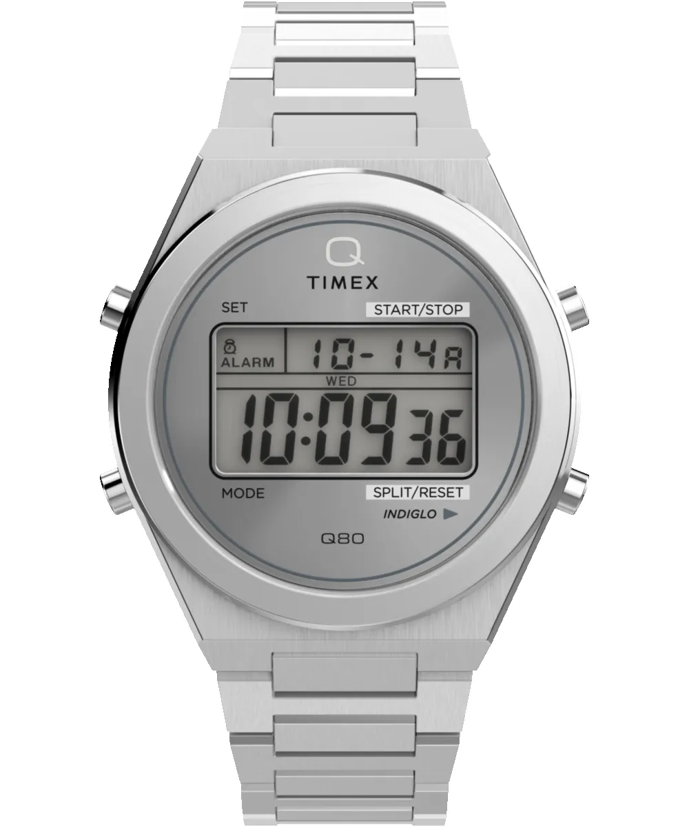 Q Timex® Q80 Continental 39mm Stainless Steel Bracelet Watch sold by Timex