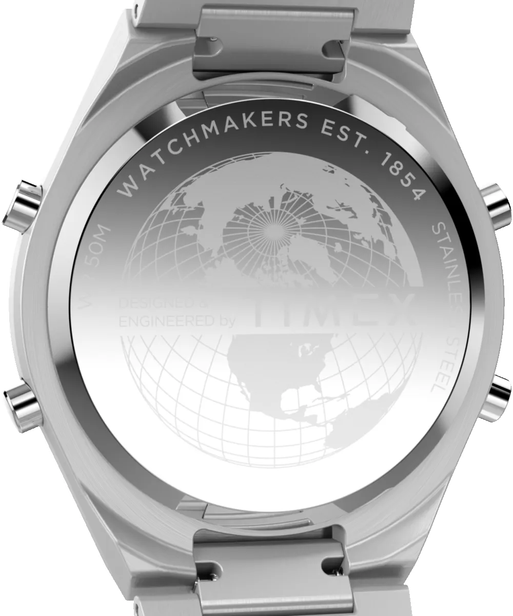 Q Timex® Q80 Continental 39mm Stainless Steel Bracelet Watch sold by Timex product image thumbnail 5