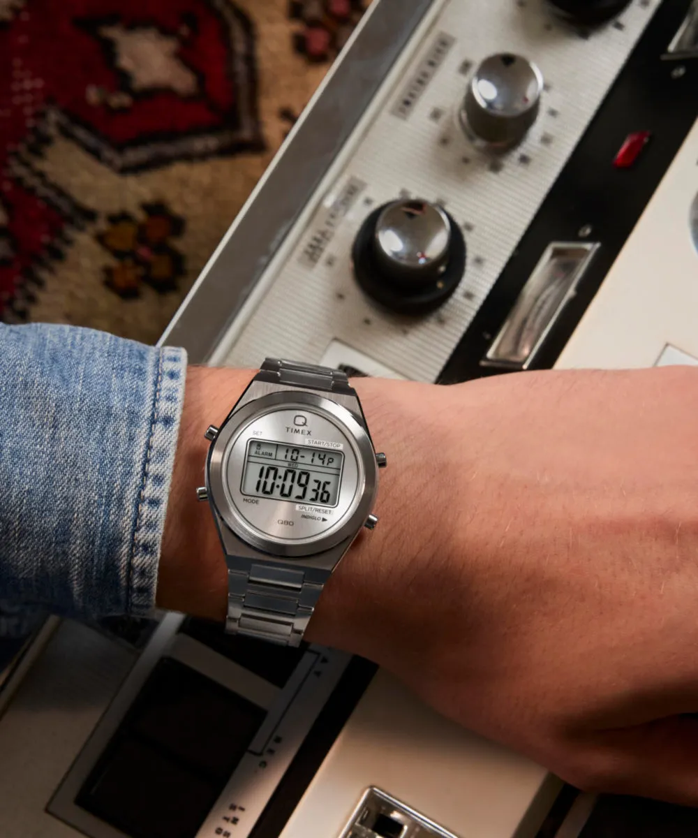 Q Timex® Q80 Continental 39mm Stainless Steel Bracelet Watch sold by Timex product image thumbnail 2