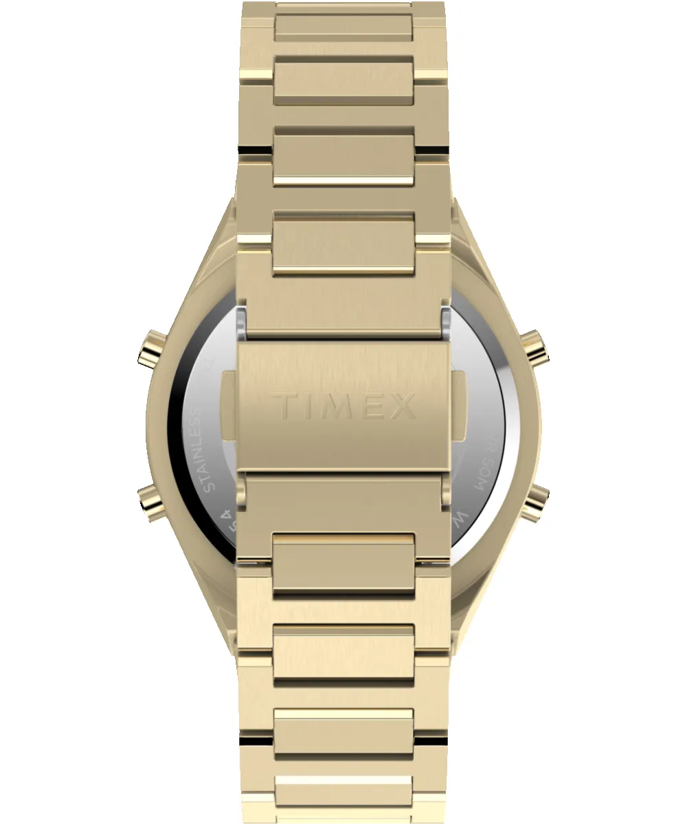 Q Timex® Q80 Continental 39mm Stainless Steel Bracelet Watch sold by Timex product image thumbnail 4