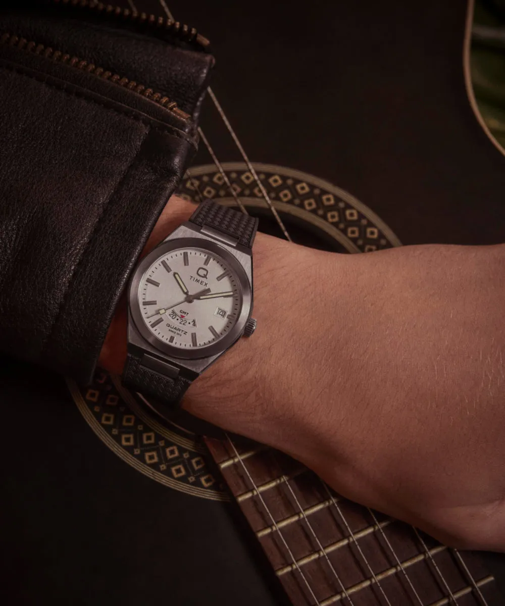 Q Timex® Continental GMT 39mm Synthetic Rubber Strap Watch sold by Timex product image thumbnail 2