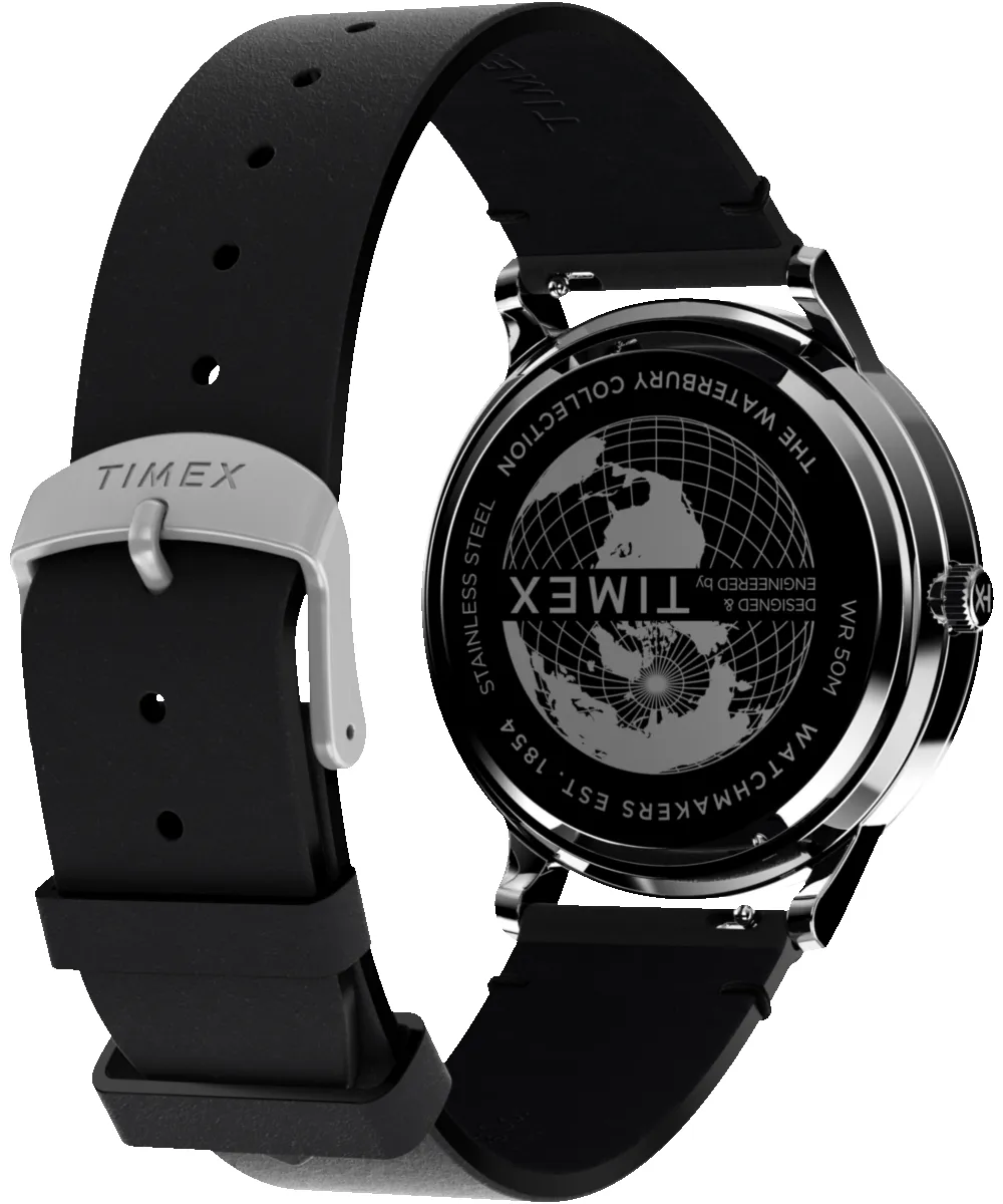 Waterbury Classic 3 Hand 40mm Leather Strap Watch sold by Timex product image thumbnail 5