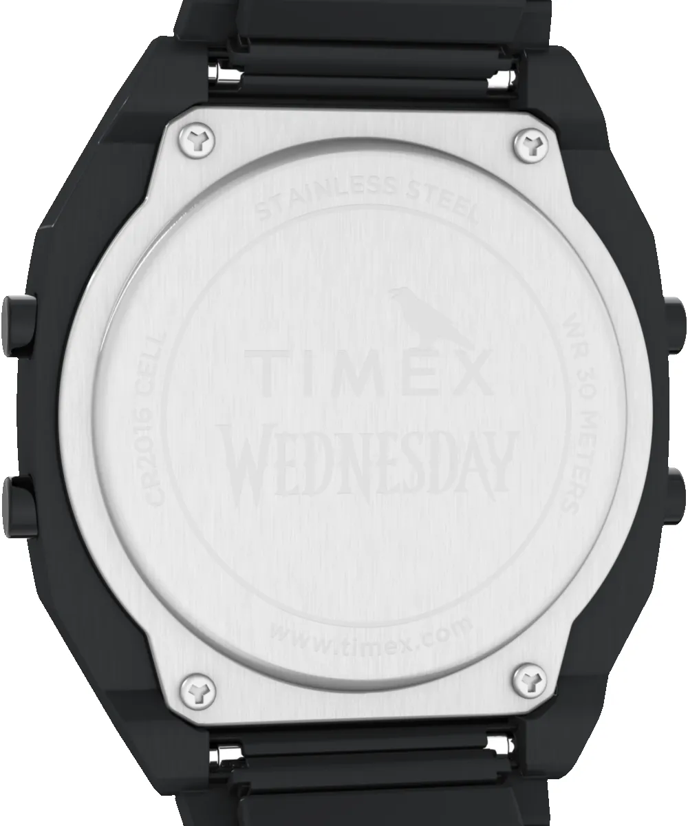 Timex x Wednesday T80 36mm Stainless Steel Expansion Band Watch sold by Timex product image thumbnail 4