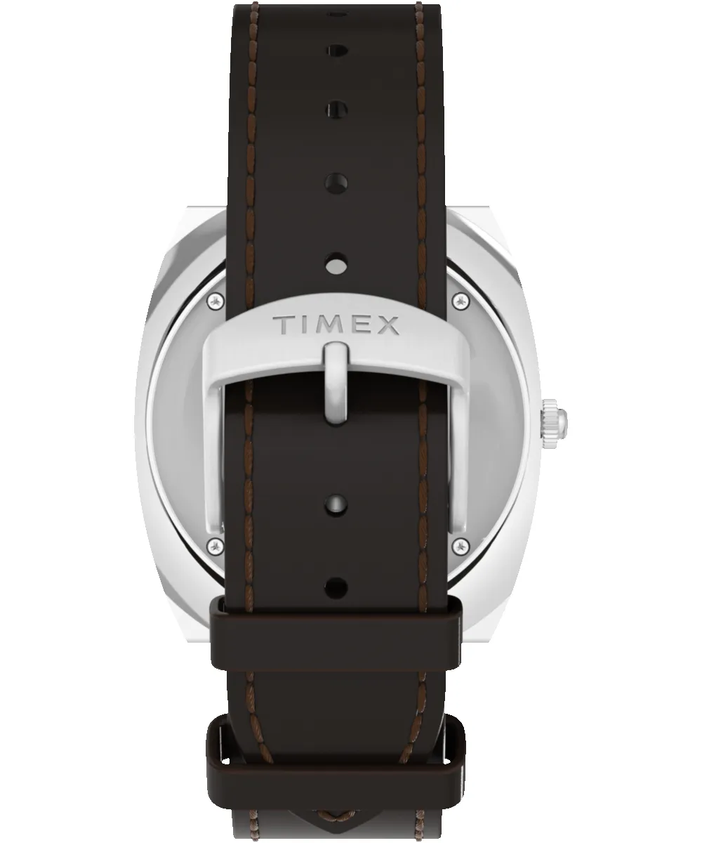 Q Timex® 1972 World Time 39mm Leather Strap Watch sold by Timex product image thumbnail 3