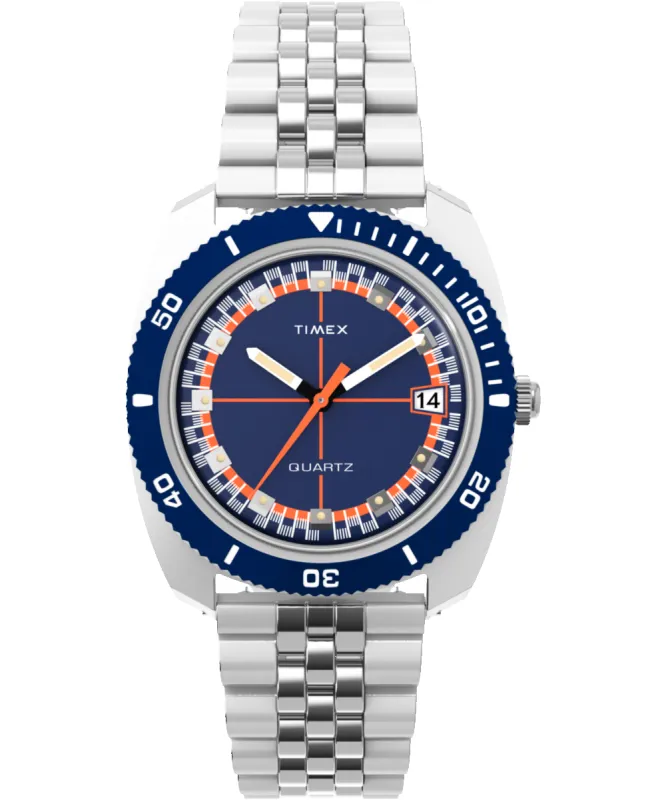 Q Timex® 1971 Velocity 36mm Stainless Steel Bracelet Watch sold by Timex
