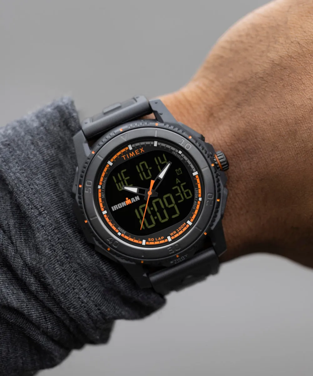 TIMEX® IRONMAN® Adrenaline Ana-digi 46.5mm PU Strap Watch sold by Timex product image thumbnail 4