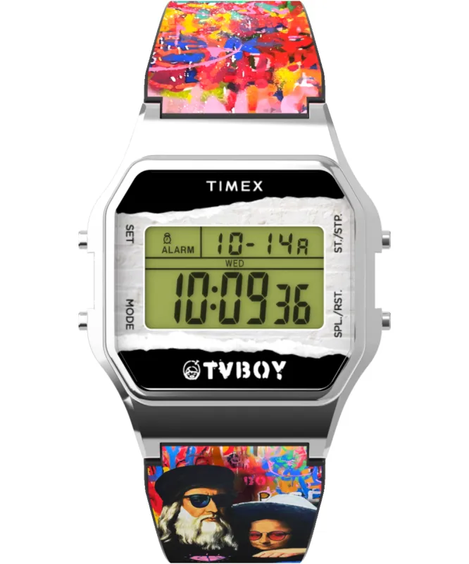 Timex T80 x TVBOY 34mm Resin Strap Watch sold by Timex
