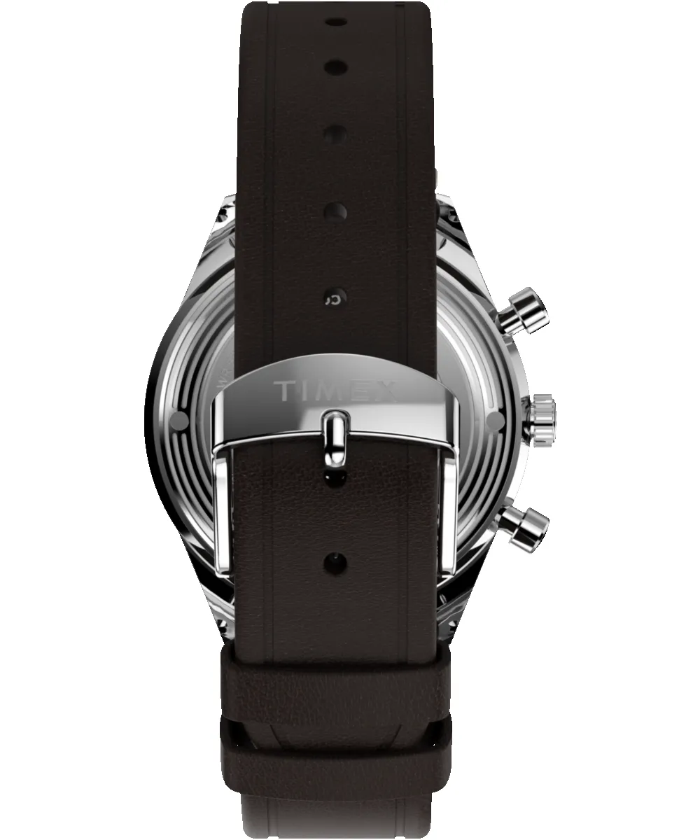 Marlin® Jet Quartz Chronograph 40mm Leather Strap Watch sold by Timex product image thumbnail 3