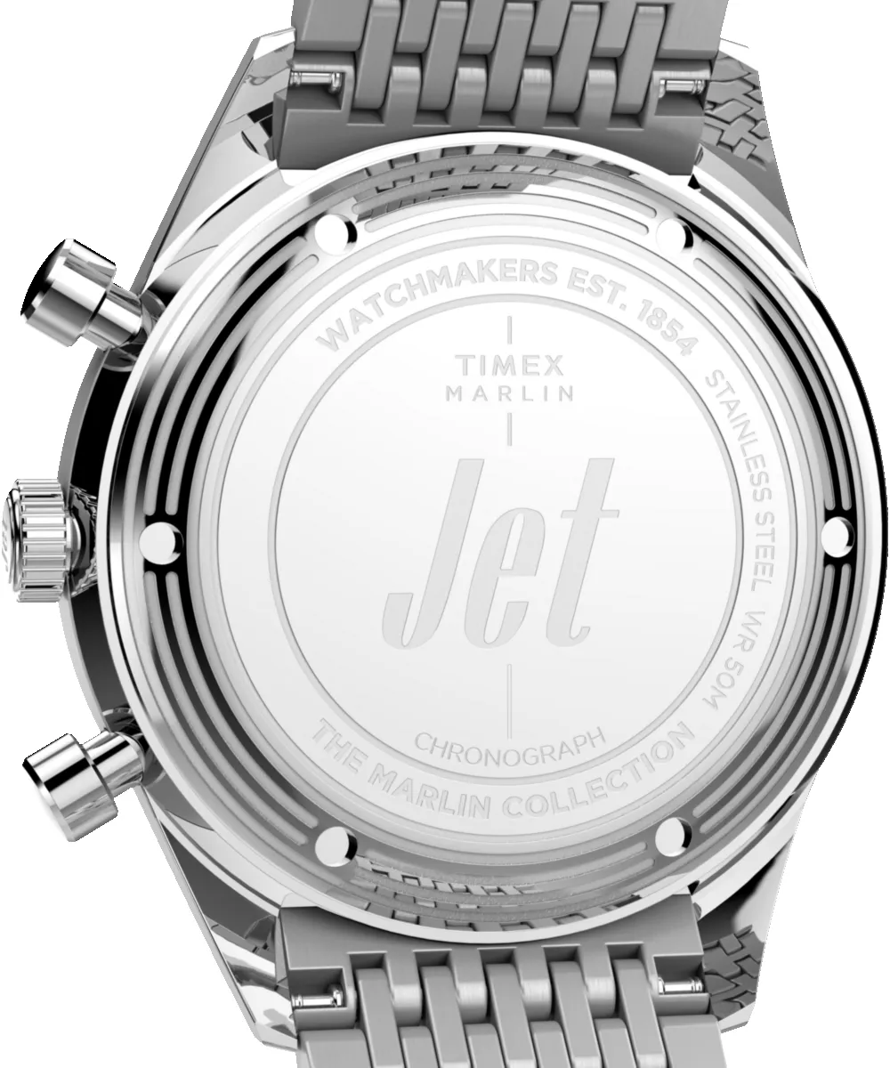 Marlin® Jet Quartz Chronograph 40mm Stainless Steel Bracelet Watch sold by Timex product image thumbnail 4