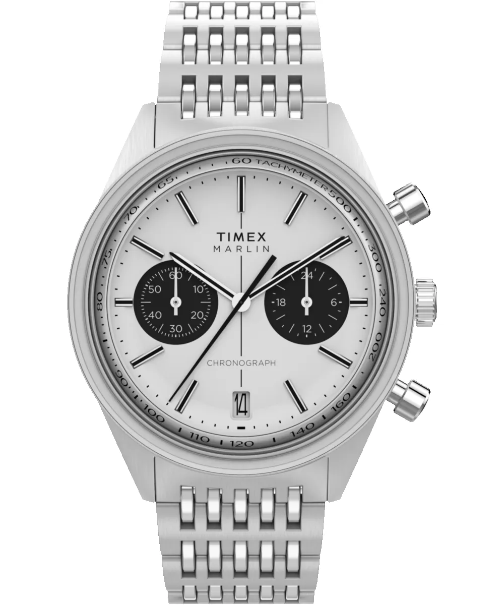 Marlin® Jet Quartz Chronograph 40mm Stainless Steel Bracelet Watch sold by Timex