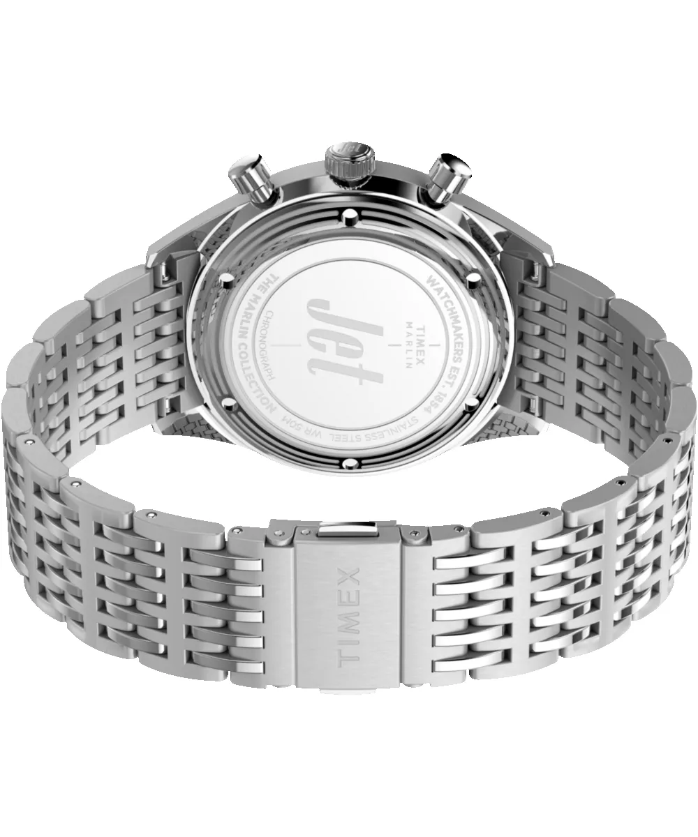 Marlin® Jet Quartz Chronograph 40mm Stainless Steel Bracelet Watch sold by Timex product image thumbnail 5