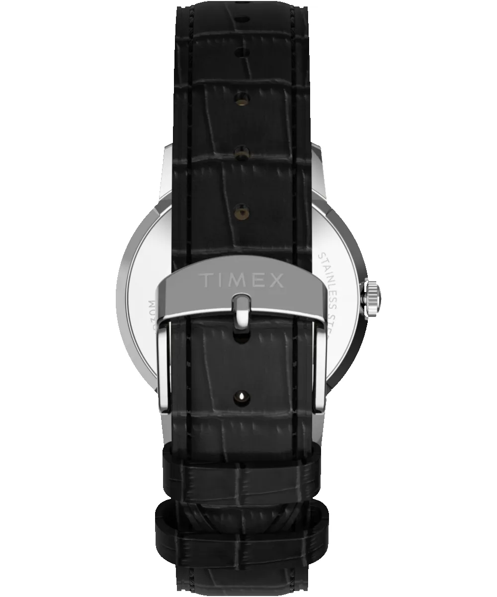 Marlin® Quartz 34mm Leather Strap Watch sold by Timex product image thumbnail 5