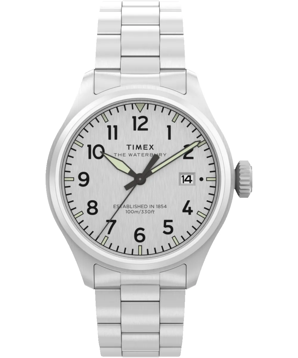 Waterbury Ace 41mm Stainless Steel Bracelet Watch sold by Timex