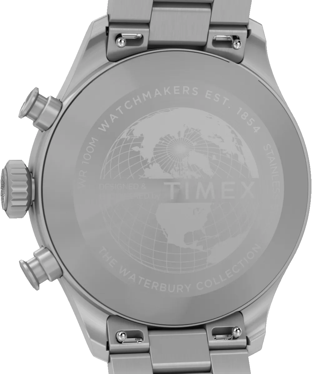 Waterbury Ace Chronograph 41mm Stainless Steel Bracelet Watch sold by Timex product image thumbnail 5