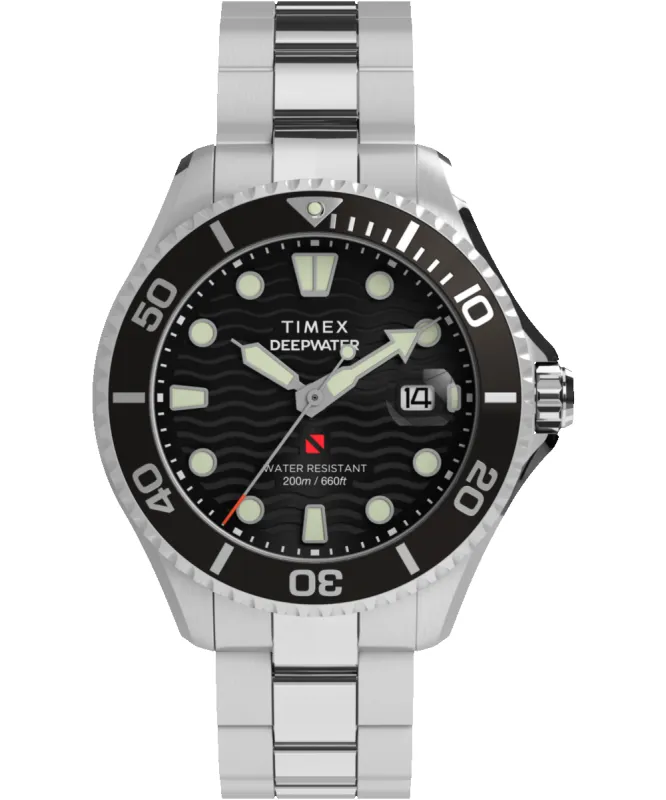 Deepwater Meridian 200 44mm Stainless Steel Bracelet Watch sold by Timex