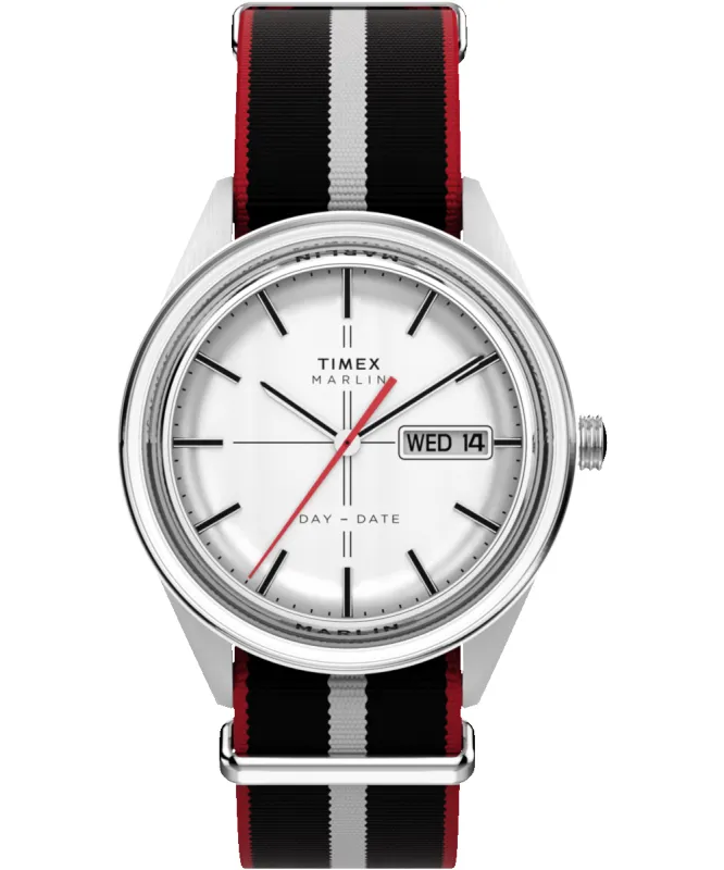 Marlin® Jet Quartz 38mm Fabric Strap Watch sold by Timex