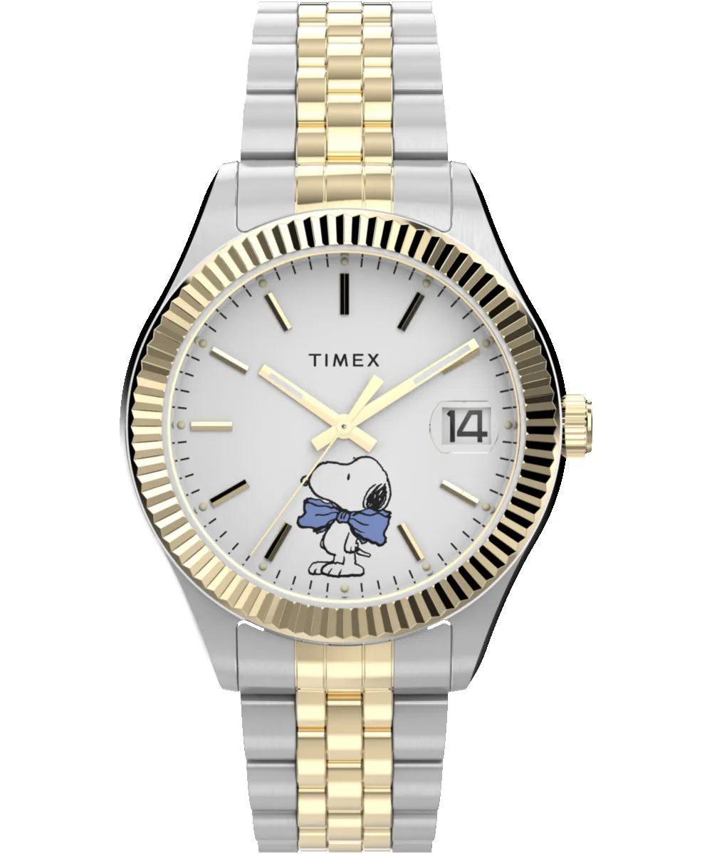 Timex x Peanuts® Timex Legacy Bowtie 34mm Stainless Steel Bracelet Watch sold by Timex