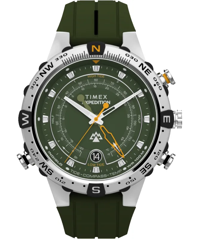 Expedition® Tide-Temp-Compass 45mm Silicone Strap Watch sold by Timex