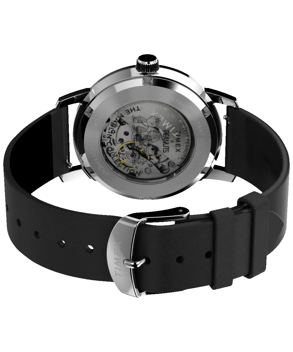 Timex x Peanuts® Marlin® Automatic Space 40mm Leather Strap Watch sold by Timex product image thumbnail 5