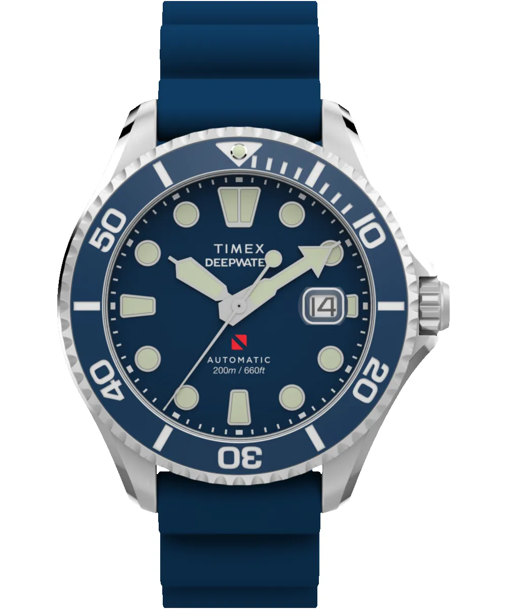 Deepwater Meridian 200 Automatic 44mm HNBR Rubber Strap Watch sold by Timex