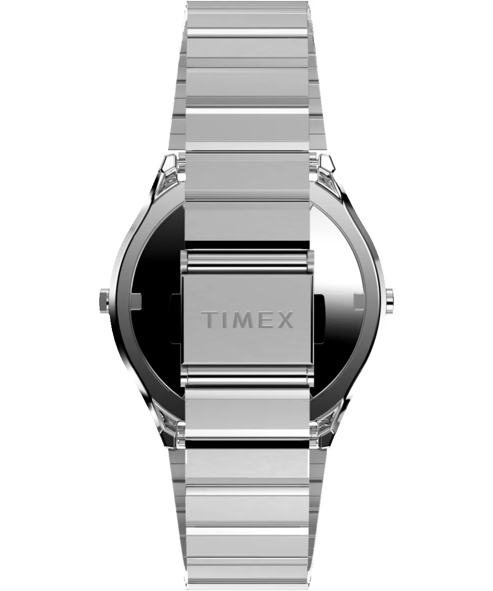 Q Timex® 1975 SSQ Digital Reissue 38mm Stainless Steel Bracelet Watch sold by Timex product image thumbnail 3