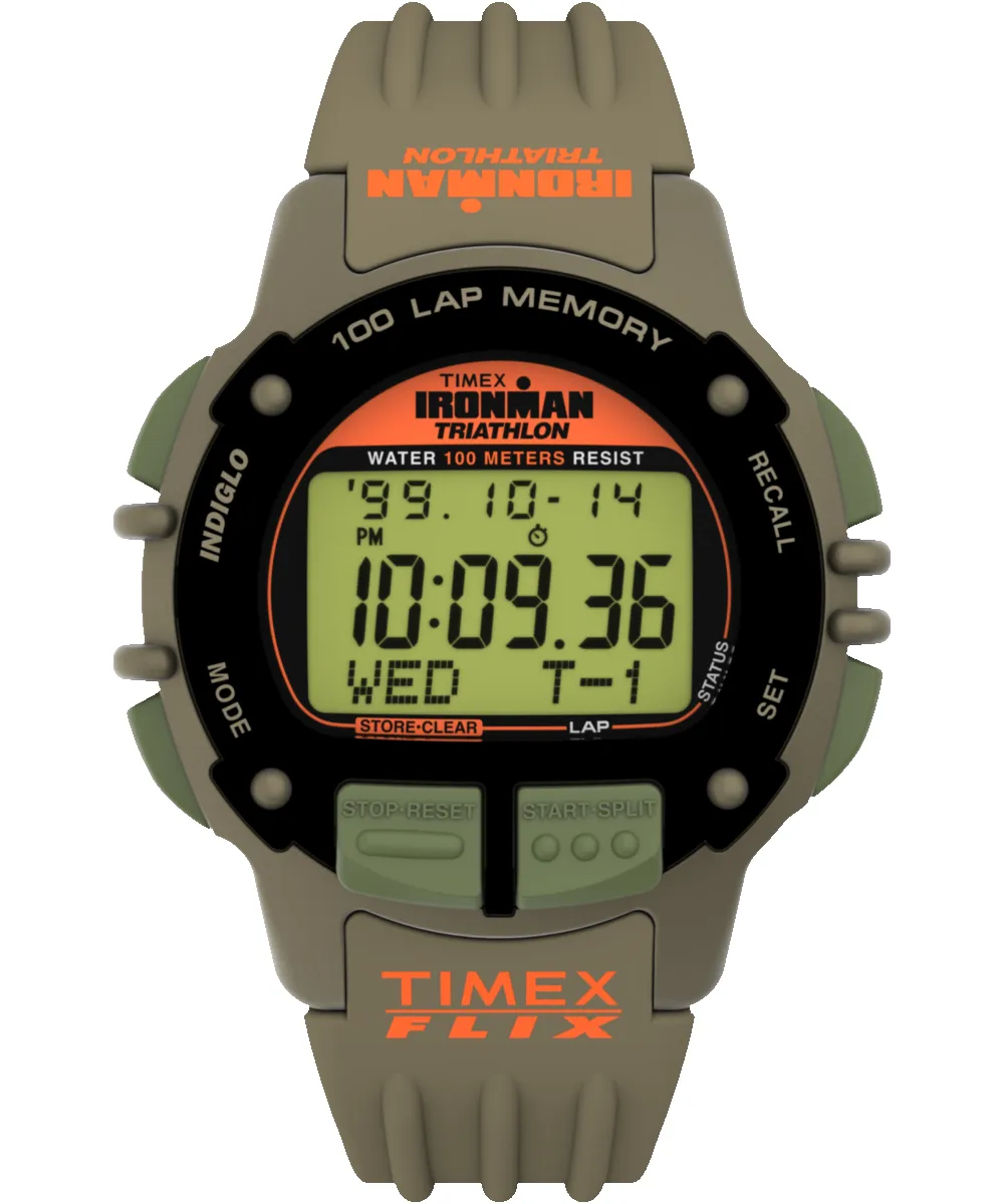 Huckberry x TIMEX® IRONMAN® Flix 100 Lap 42mm Resin Strap Watch sold by Timex