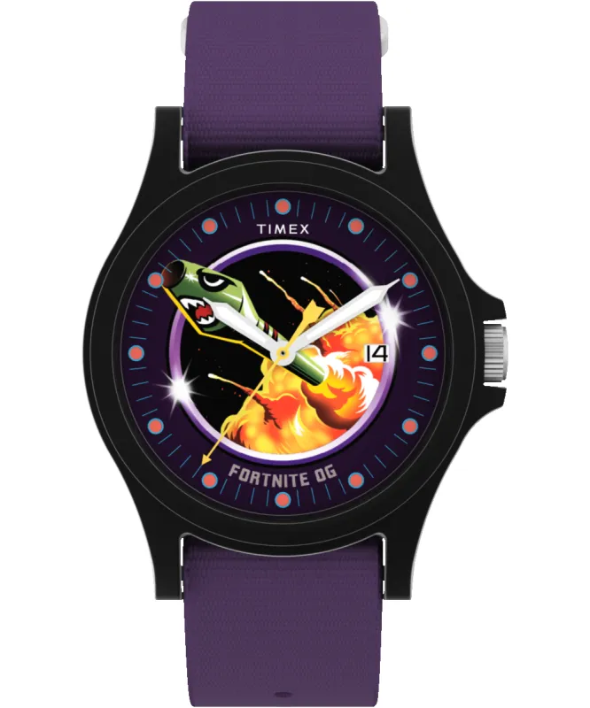 Timex x Fortnite Acadia 40mm Fabric Strap Watch sold by Timex