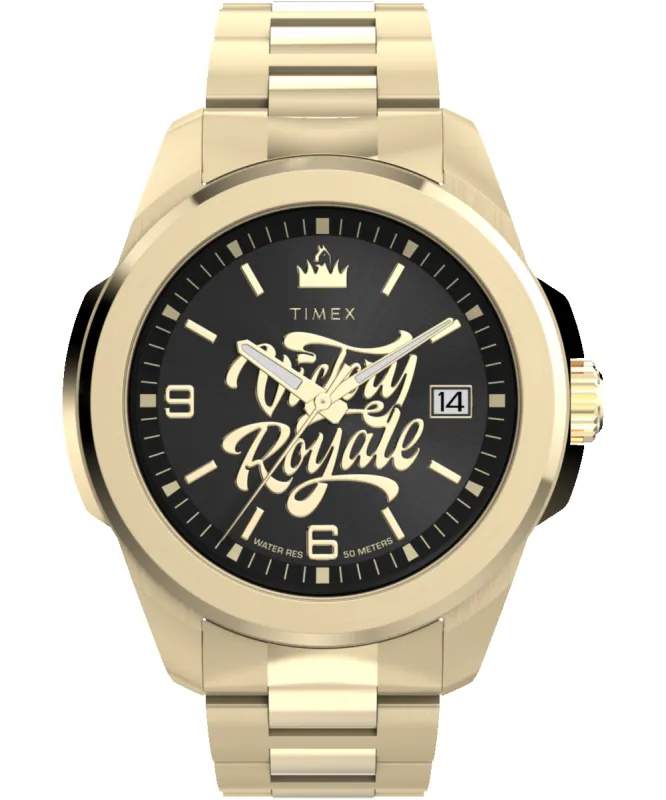 Timex x Fortnite Essex 45mm Stainless Steel Bracelet Watch sold by Timex