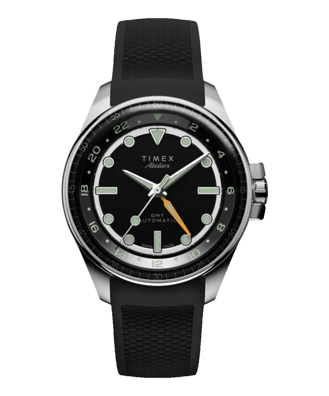 Timex Atelier GMT24 M1a 40mm Swiss Made Automatic NBR Synthetic Rubber Strap sold by Timex