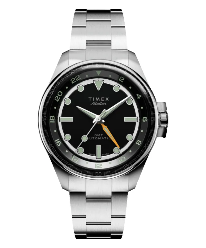 Timex Atelier GMT24 M1a 40mm Swiss Made Automatic Stainless Steel Bracelet sold by Timex
