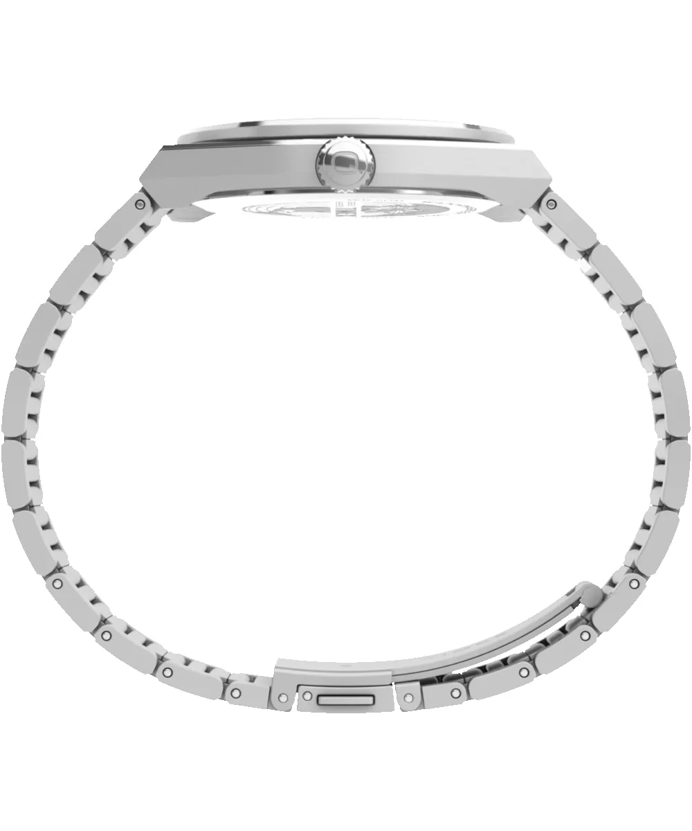 Q Timex® Continental Day and Date 39mm Stainless Steel Bracelet Watch sold by Timex product image thumbnail 5