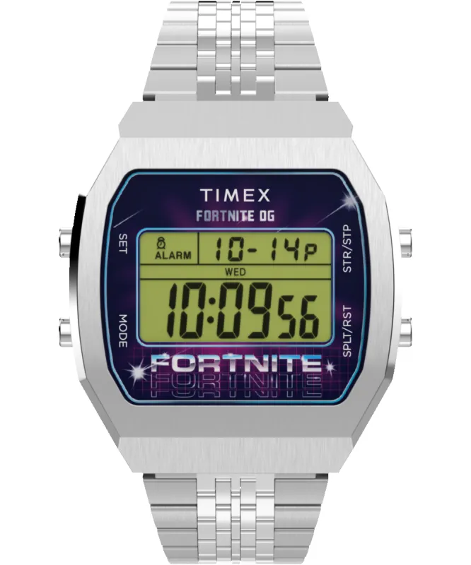 Timex x Fortnite T80 36mm Stainless Steel Bracelet Watch sold by Timex