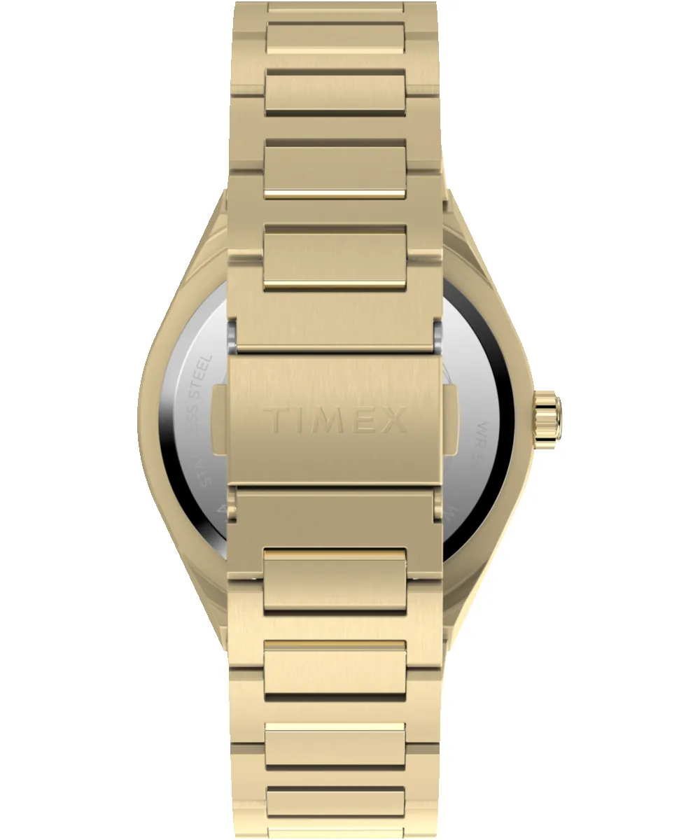 Q Timex® Continental Day and Date 39mm Stainless Steel Bracelet Watch sold by Timex product image thumbnail 4