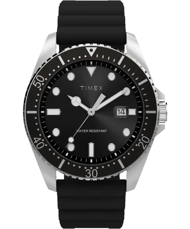Men's Dress 42mm Silicone Strap Watch sold by Timex