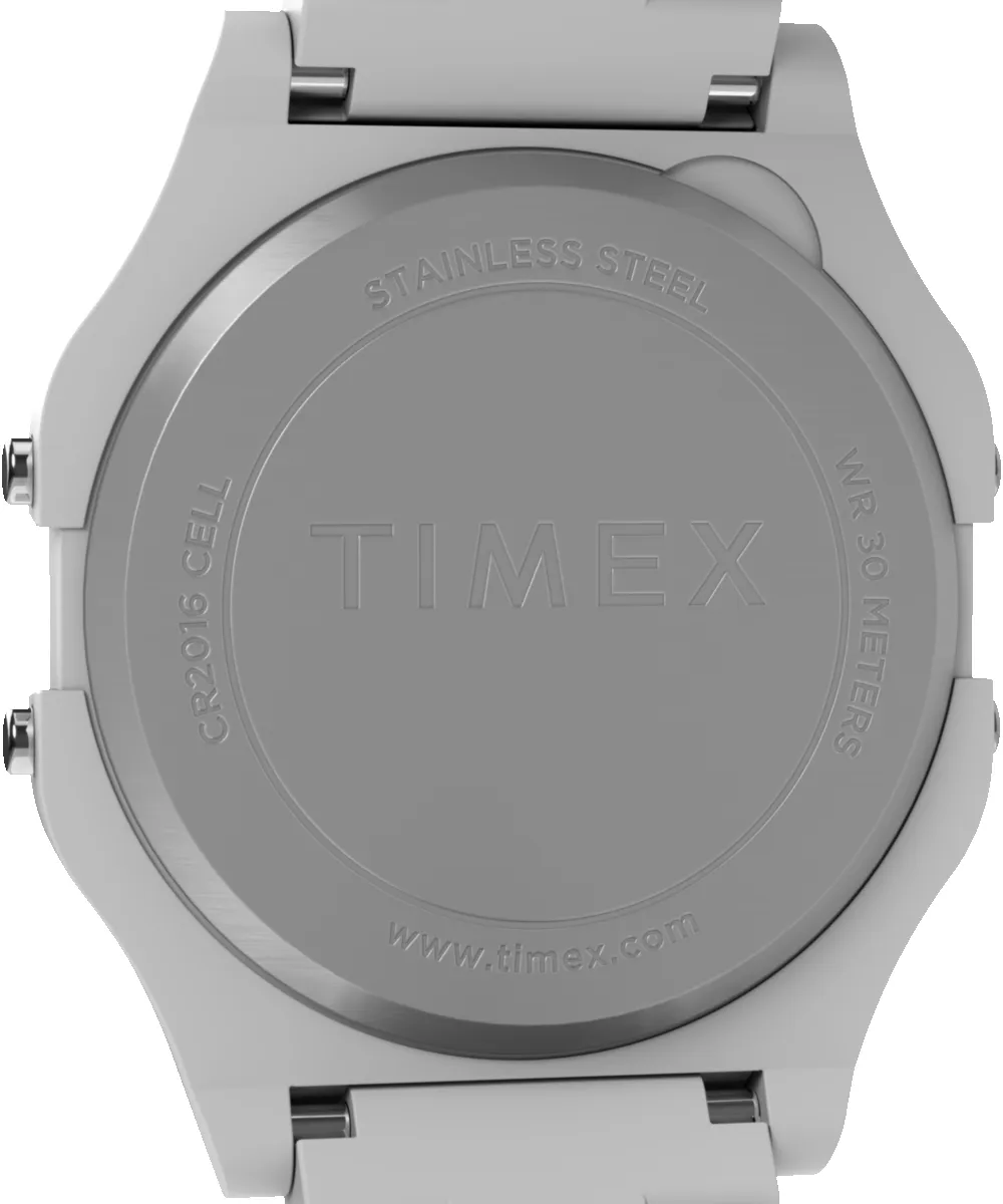 Timex 80 36mm Glossy White Resin Bracelet Watch sold by Timex product image thumbnail 4