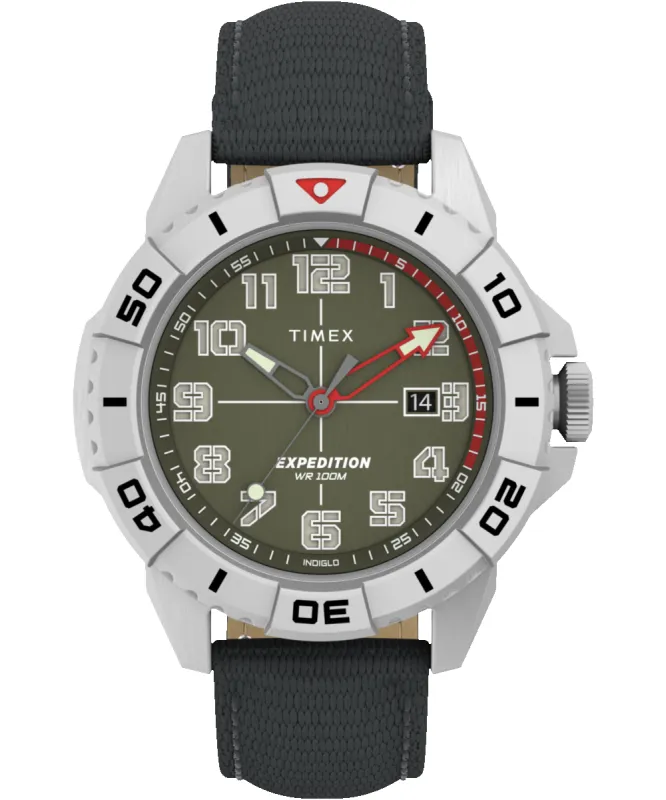 Expedition Ridge 42mm Leather Strap Watch sold by Timex