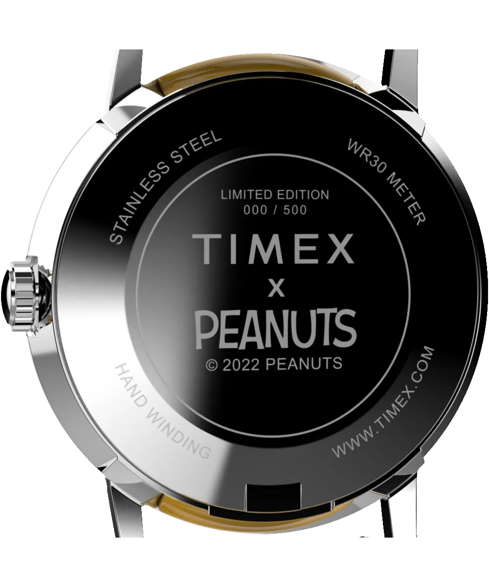 Timex Marlin® Hand-Wound x Snoopy Tennis Reissue 34mm Leather Strap Watch sold by Timex product image thumbnail 4