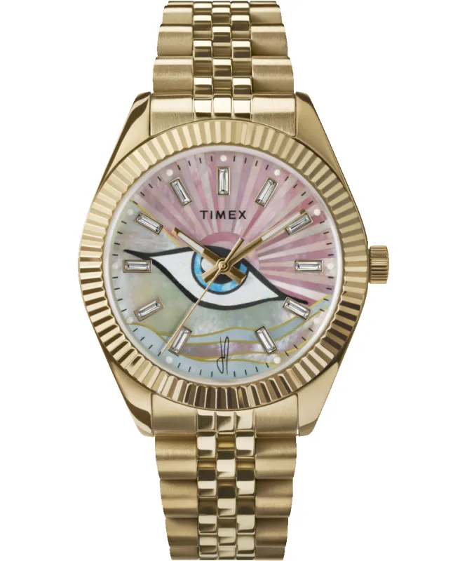 Timex x Jacquie Aiche Guiding Light 36mm Stainless Steel Bracelet Watch sold by Timex