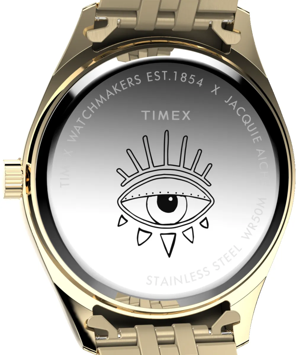 Timex x Jacquie Aiche Cosmic Nights 36mm Stainless Steel Bracelet Watch sold by Timex product image thumbnail 4