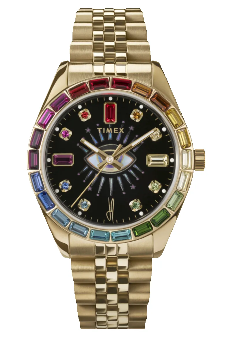 Timex x Jacquie Aiche Cosmic Nights 36mm Stainless Steel Bracelet Watch sold by Timex