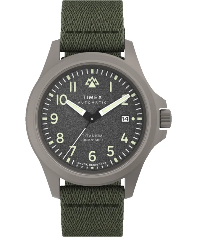 Expedition® Field Post Titanium Automatic 41mm Recycled Fabric Strap Watch sold by Timex