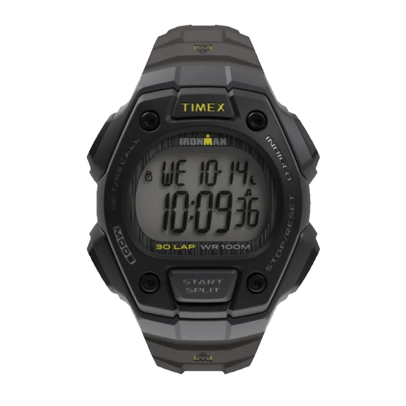 Timex Ironman Classic 30 Lap 42mm Gray Strap Watch made by Timex