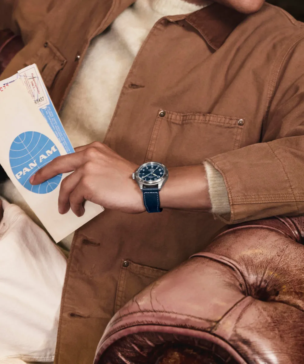 Pan Am® x Timex Waterbury Automatic Ace 41mm Leather Strap Watch sold by Timex product image thumbnail 3