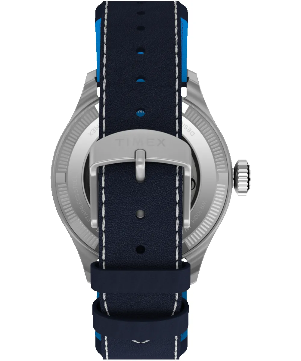 Pan Am® x Timex Waterbury Automatic Ace 41mm Leather Strap Watch sold by Timex product image thumbnail 5