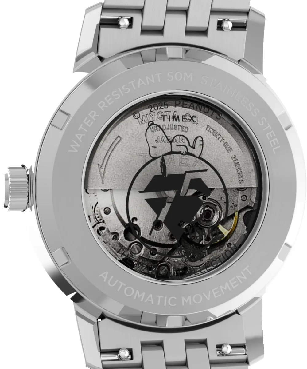 Peanuts® x Timex Marlin® Automatic 75th Anniversary 40mm Stainless Steel Bracelet Watch sold by Timex product image thumbnail 5