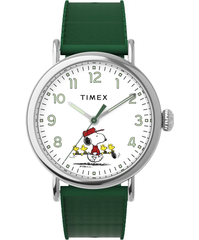 Peanuts® x Timex Standard 40mm Synthetic Rubber Strap Watch sold by Timex