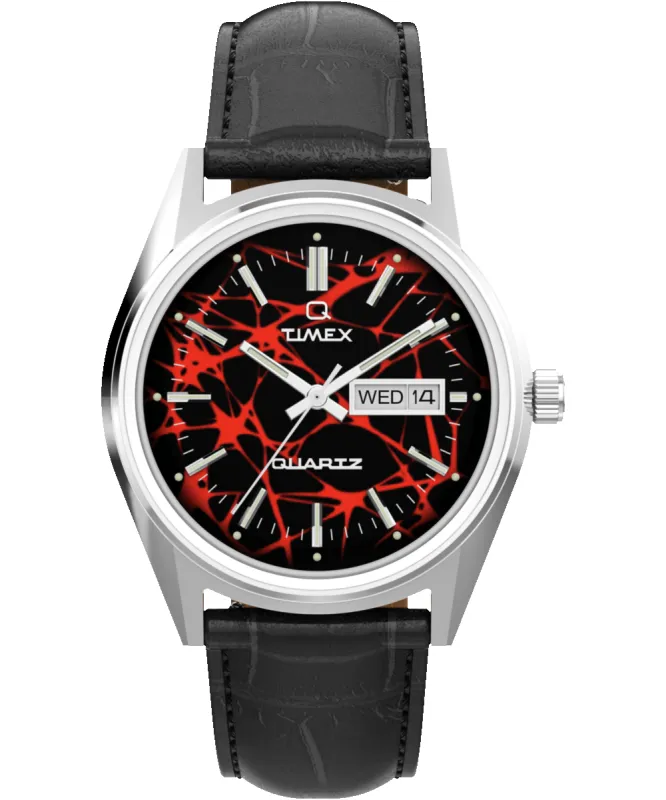 Q Timex Red Vega 1978 Reissue 38mm Leather Strap Watch sold by Timex