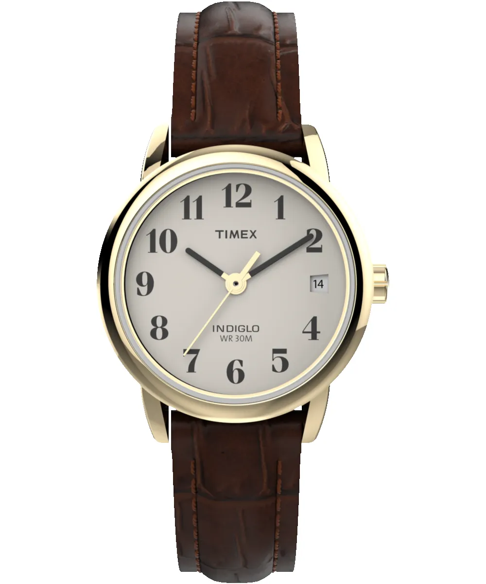 Easy Reader® 25mm Leather Strap Watch sold by Timex